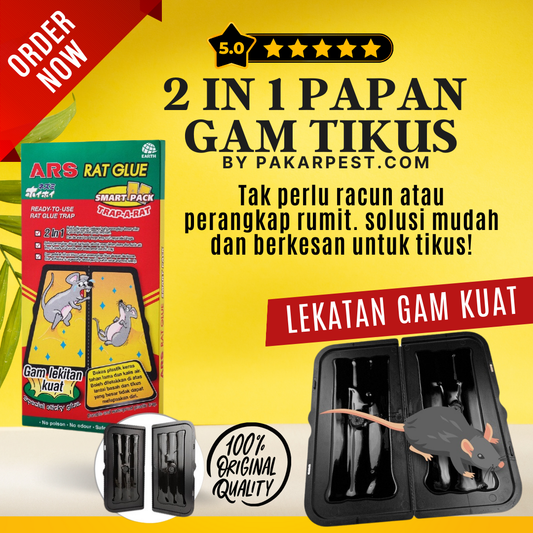 Perangkap Gam Tikus dan Cencurut | Smart Glue Trap for Rats, Mice, Shrews